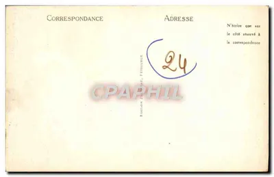 Périgueux — Interior de la Basílica. La Silla — Edición J. Ménage, Périgueux, n° 163 — Reverso