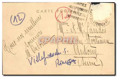 Villefranche-de-Rouergue (Aveyron) — El Puente de Vezies — editor no identificado — Reverso
