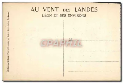 A Entrada do Bourg de Léon — Gabriel Dufau — Éditions Artistiques des Landes — Verso
