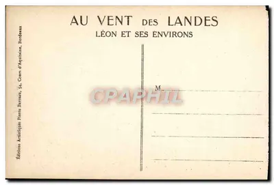 Igreja de Léon — Ao vento das Landas — Gabriel Dufau — Verso