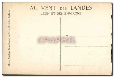 Bilhete postal antigo Leon — Verso