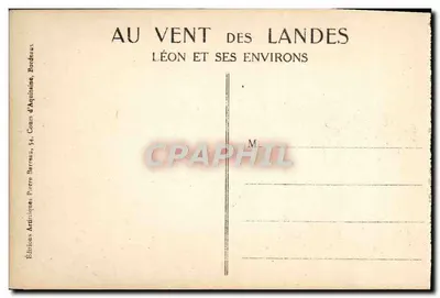 Arredores de Léon — Os rebanhos nas landes — Gabriel DUFAL — Verso