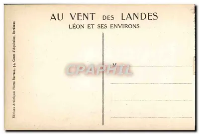 L'Étang de Moliets — vista noturna com lua — Gabriel Dufau — Verso