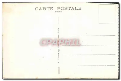Floresta de Compiègne — Interior do vagão do Mariscal Foch, no qual foi assinado o Armistício, em 11 de Novembro de 1918 — Verso
