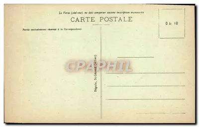 Vichy - Rue de Nîmes — wydawca Béguin, St-Gérard (Allier), n° 469 — Rewers