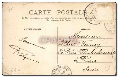 Calais — Le Bassin du Paradis et la Gare Maritime — éditeur AU GRAND ÉN MOCHE — Verso