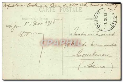 Dijon - Prefektura — widok ulicy — L. V. wyd. — Rewers