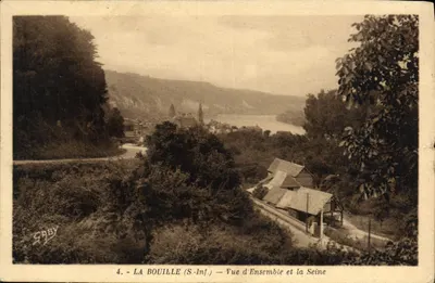 La Bouille (S.-Inf.) — Vista Geral e a Sena — Edição Gaby