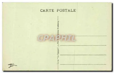 Estrasburgo - A Universidade e o Monumento Pasteur — editor 'La Cigogne', n° 267 — Verso