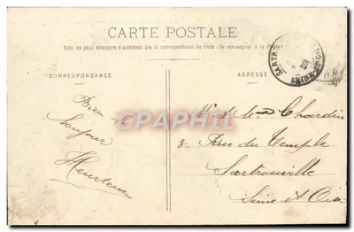 Cherbourg - A Montanha do Roule e o Jardim Público — Coleção P. B., Cherbourg — Verso