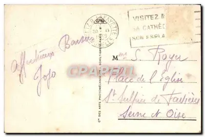 METZ - La puerta Serpnoise — editor C. Lafayette, n° 59 — Reverso