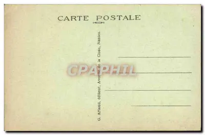 Caen — De rivier Orne en het Grand Cours — G. Arlaud, Nantes — Achterkant