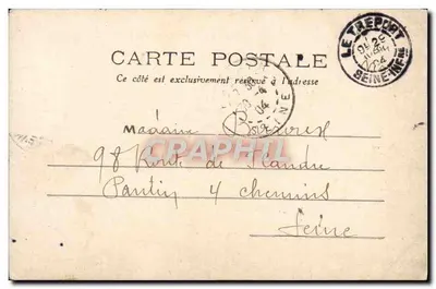 Le Tréport, l'Escalier et la Falaise — Seine Inférieure — 187 — Verso