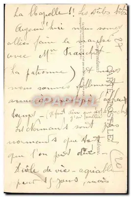 Conches - Construção do XIV — Editor: Léon Dufour, Conches — Verso