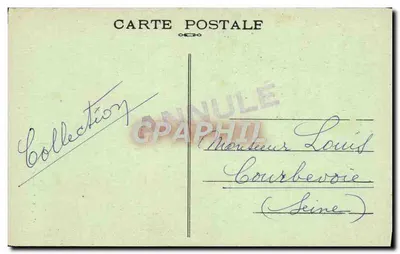 Saint-Brieuc - Rue Saint-Gilles - Frente de la Catedral — Coll. E. Hamonic, n° 7645 — Reverso