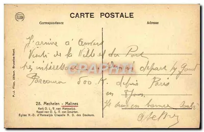 Kerk O.L.V. van Smarten — Malines, Belgia — P.-J. Filion, Bruxelles-Nord — Rewers
