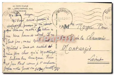 Saint-Raphaël — Widok ogólny — C. O. A. C. L. n° 200.058 — Rewers