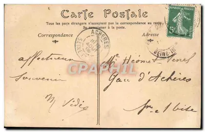 CPA Rouen Cimetiere monumental Militaria — Verso