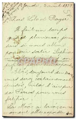 Concheces — Igreja de Santa Foy — Simi-Bromure, Paris — Verso