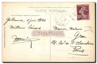 Góry Guillaume i Daluis — Trasa Alp — Hotel Olivier, T.C.F. - C.A.F. — Rewers