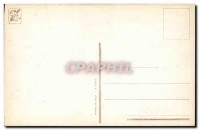 Binnenkant van een klooster — werk van F. Sabatté — Salon 1916 — Visé Parijs 3076 — Achterkant