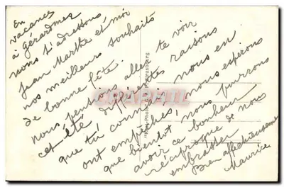 Amb. de GÉRARDMER — La Vallée des Lacs — Vista general — Tarjeta postal antigua n°107 — Reverso