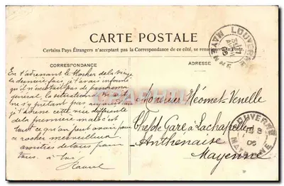 Biarritz — O Rocher da Virgem — Cheché Ouvrard, n°431 — Verso