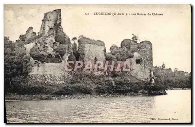 Le Guildo (C-du-N) — As Ruínas do Castelo — Edit. Passemard, Dinan, n°140