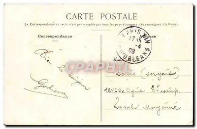 París-Plaisance — Interior de la Iglesia Notre-Dame-du-Travail — editor no identificado — Reverso