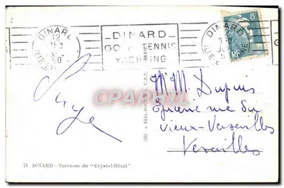 Dinard — Taras « Crystal-Hôtel » — C.A.P. nr 71 — Rewers