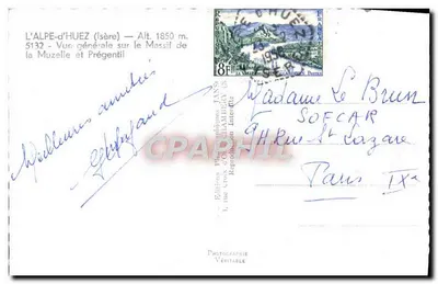 ल'अल्पे-द'हुएज़ (इज़ेर) — मुज़ेल और प्रेगेंटिल के द्रुम के ऊपर की दृष्टि — एडिशन्स फ़ैन्सोल — पीछे