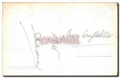Genebra - Ilha J.J. Rousseau e Grand Hôtel des Bergues — Edição Paul Lebèt, n°57 — Verso