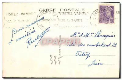 Vannes — Wieża Connetable — Wydawca anonimowy, nr 359 — Rewers