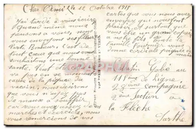 Arranjo de hortência e gui — E.M. 125 — Editor E.M. — Verso