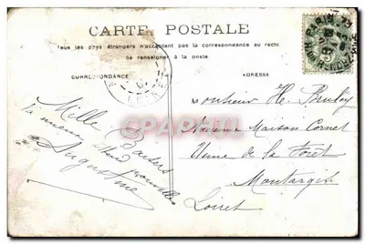 PARIS - Câmara dos Deputados — vista do edifício com colunatas e estátuas — editor — Verso