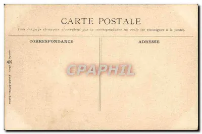 Duchowny z Pontoise — komediowa scena w kościele — A. Seyès, Wyd. Pontoise — Rewers