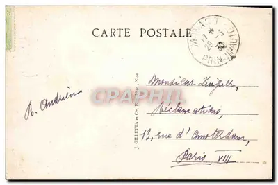 Mônaco - A Princesa e o Cabo Martin — J. Gilletta, Nice — Verso