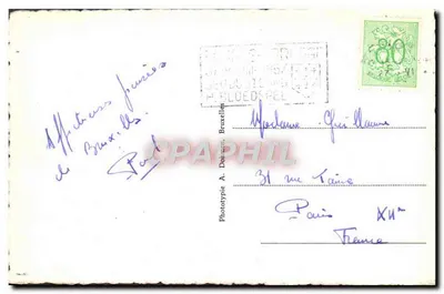 Brussel - Paleis van het Centenaire - Aibert 125 — Achterkant