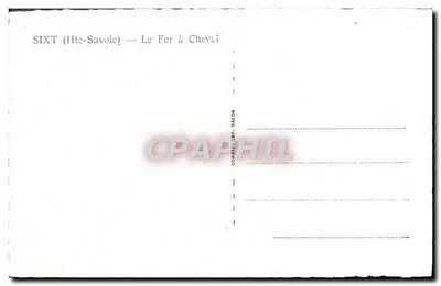 SIXT (Hte-Savoie) — O Fer de Cavalo — Combelle, Mâcon — Verso