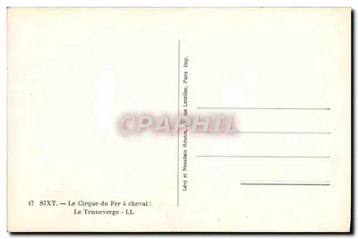 Le Cirque du Fer à cheval — Le Tenneverge — Lévy et Neurdaïn Réunis, Paryż — Rewers