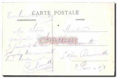 Toulouse — O Square e o Donjon do Capitole — Editor C. C. (n° 81) — Verso