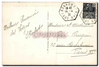 GÉRARDMER - Jezioro Longemer, widok z Roche du Page — Stara pocztówka nr 146, wydane przez L'Alliance des Arts Photomécaniques — Rewers