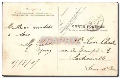 Trouville — A Ponta dos Ingleses — V.P. Paris No. 34 — Verso
