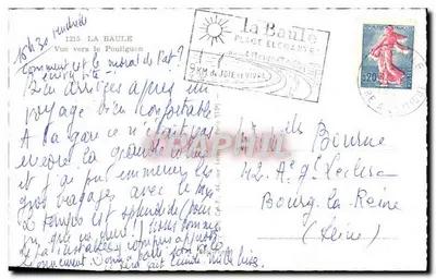 La Baule — Vue vers le Pouliguen — Cap — Verso