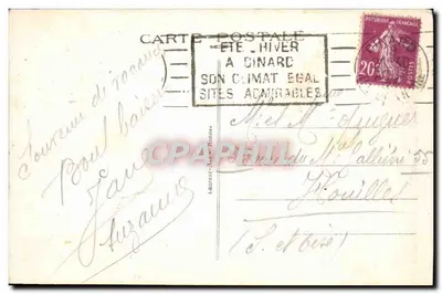 Brzegi Rance - Dinard-la-Vicomté — W oddali Dinard — Wybrzeże Emeraude — nr 923 — Rewers