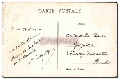 Ruiny Abbatii Fontaine-Jean — St-Maurice-sur-Aveyron (Loiret) — wydawca nieznany — Rewers