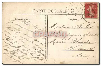 HÉNONVILLE (Oise) - Wateroppervlak van het Kasteel — Uitgave Hauchard — Achterkant