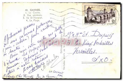 Cannes — Vue du Casino, panorama, île Saint-Honorat, plage — Éditions Glitigny — Reverso