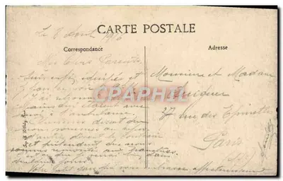 Saint-Dizier — O Castelo — A. Gauthier, Editor, Saint-Dizier — Verso