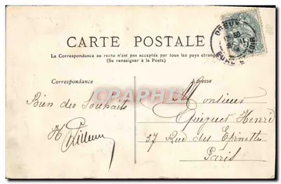 Bordeaux — A Escola Naval — L. Boscq, Bordeaux — Verso